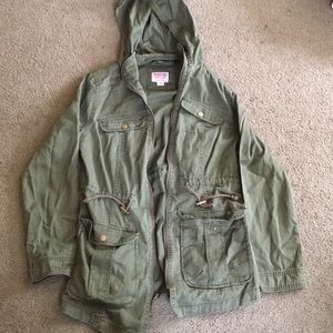 Cute green military style utility jacket